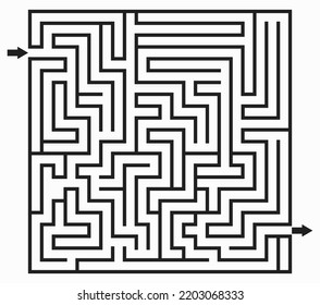 Children's Puzzle Square Maze (labyrinth)