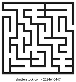 children's puzzle square simple maze labyrinth