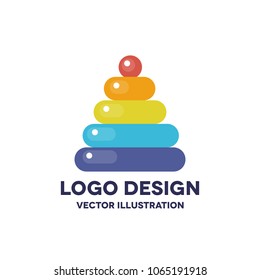 children's pyramid vector icon