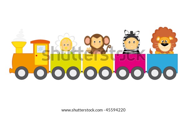 Childrens Railway Stock Vector (Royalty Free) 45594220 | Shutterstock