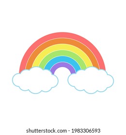 Children's rainbow.  vector illustration eps10
