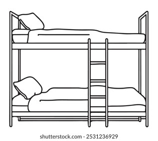 Children's room. Children's furniture. Bunk bed