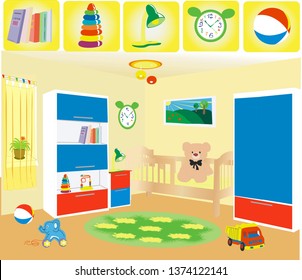 children's room in the house