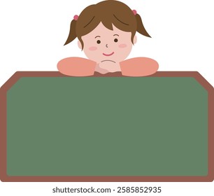 Children's school bulletin board frame