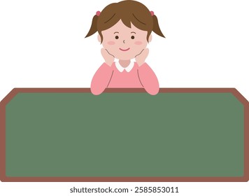 Children's school bulletin board frame