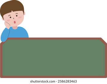 Children's school bulletin board frame