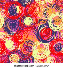 Children's scribbles Seamless pattern