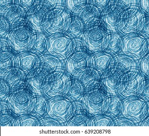 Children's scribbles. Seamless pattern. Drawing hand. Doodle. Colored pencils.