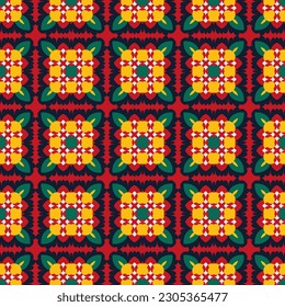 Childrens seamless pattern with colorfull geometric shapes. Kids texture designs can be used for backgrounds, motifs, textile, wallpapers, fabrics, gift wrapping. Vector.