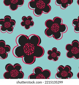 El patrón de los niños sin fisuras con flores. Textura de corte para el diseño de habitaciones para niños, Papel de escritorio, textiles, papel de envoltura, ropa. Ilustración del vector