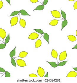 Children's seamless pattern, hand-drawn
lemon