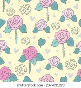 vectores de rosas rosadas sin inconvenientes para niños
