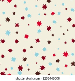 Children's seamless pattern with stars. EPS 10