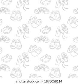 
Patrón de patrón de zapatos para niños para envolver de regalo pegatinas de productos