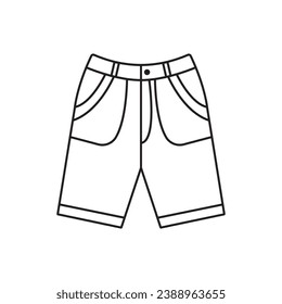 children's shorts icon vector template illusrtation logo design