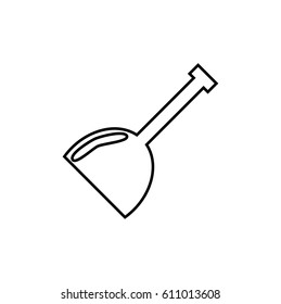 Children's shovel icon