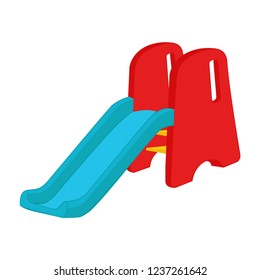 Children's slide for skating. Vector illustration. EPS 10.