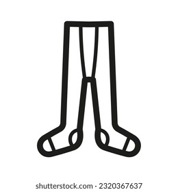 children's tights, line drawing, simple, logo, graphic image, sliders