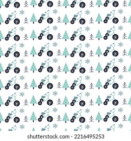 Children's toy bicycle pattern. Vector