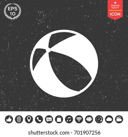 Children's toy, bouncy ball - icon