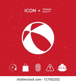 Children's toy, bouncy ball - icon