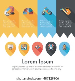 Children's toy icons set