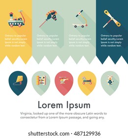 Children's toy icons set