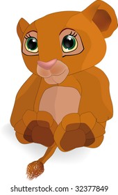 children's toy a small lion