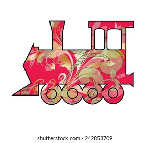 Children's toy. Train. Children's Railway