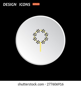 Children's toy wind mill, turntables, pinwheel wind vane. icon. vector design