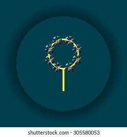 Children's toy wind mill, turntables, pinwheel wind vane. icon. vector design
