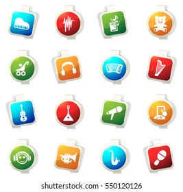 Children's toys color icon for web sites and user interfaces
