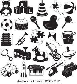 Children's Toys Icon Set