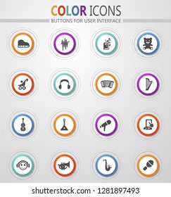 Children's toys icon set for web sites and user interface