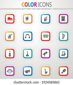 Children's toys icon set for web sites and user interface