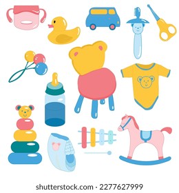 Children's toys and things. Goods for newborns.