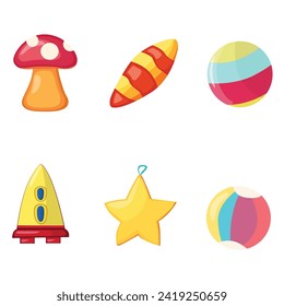 children's toys, vector design set