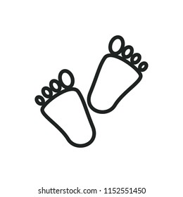 children's tracks vector icon