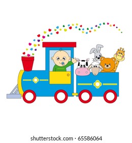 children's train animals