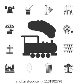 children's train icon. Detailed set of attractions. Premium graphic design. One of the collection icons for websites, web design, mobile app