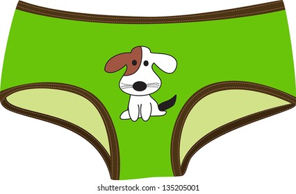 Children's Underpants with dog