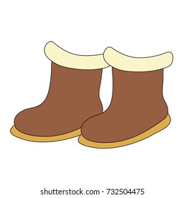 children's winter boots icon