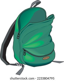 Kinderrücksack zu Vektorgrafik