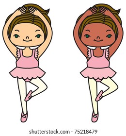Child's ballet lesson