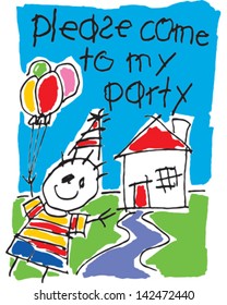 Child's Birthday Invitation