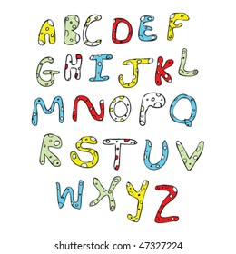Alphabet-Zeichnung des Kindes
