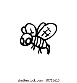 child's drawing of a bee