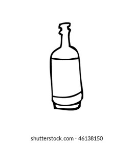 dibujo de una botella por parte del niño