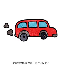 child's drawing of a bus
