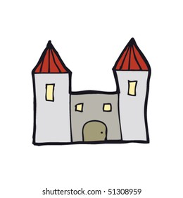 child's drawing of a castle
